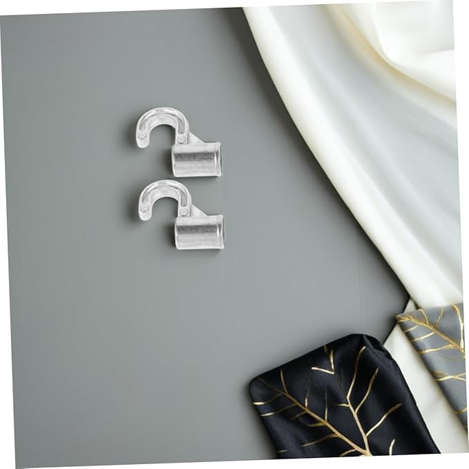 2pcs Heavy Duty Closet Rod Support Bracket Hooks for Wardrobe Organization Space Saving Hanger Connectors for Bathroom and Bedroom Easy Installation Design