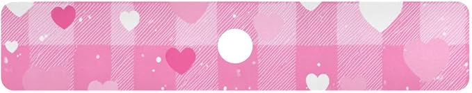 Kitchen Sink Splash Guard 1 PC 30 Inch Sink Faucet Mat Splash Guard for Bathroom Countertop Water Absorbent Foldable Cuttable Soft Washable Plaid Checkered Pink White Hearts Dots
