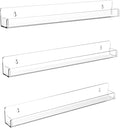 15 Inch Nail Polish Organizer Acrylic Perfume Essential Oils Decor Paint Holder Wall Mounted Rack Floating Shelves (3 PCs)