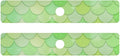 Kitchen Sink Splash Guard 2 PCS 30 Inch Sink Faucet Mat Splash Guard for Bathroom Countertop Water Absorbent Foldable Cuttable Soft Washable Green Fish Scale