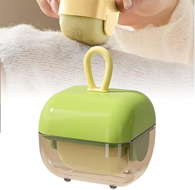 Mini Lint Roller, Portable Reusable Lint Rollers, Reusable Lint Roller for Clothes, Lint Rollers for Pet Hair, Washable Lint Roller for Clothing Pet Hair Lint Travel Home Use (Green)