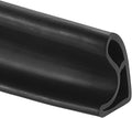 uxcell Flexible Shower Water Barrier, 98" TPE Shower Edge Water Stopper Blocker Splash Guard for Bathtub Sink Washing Machine Dry and Wet Separation, 1.18"W x 1.77"H, Black