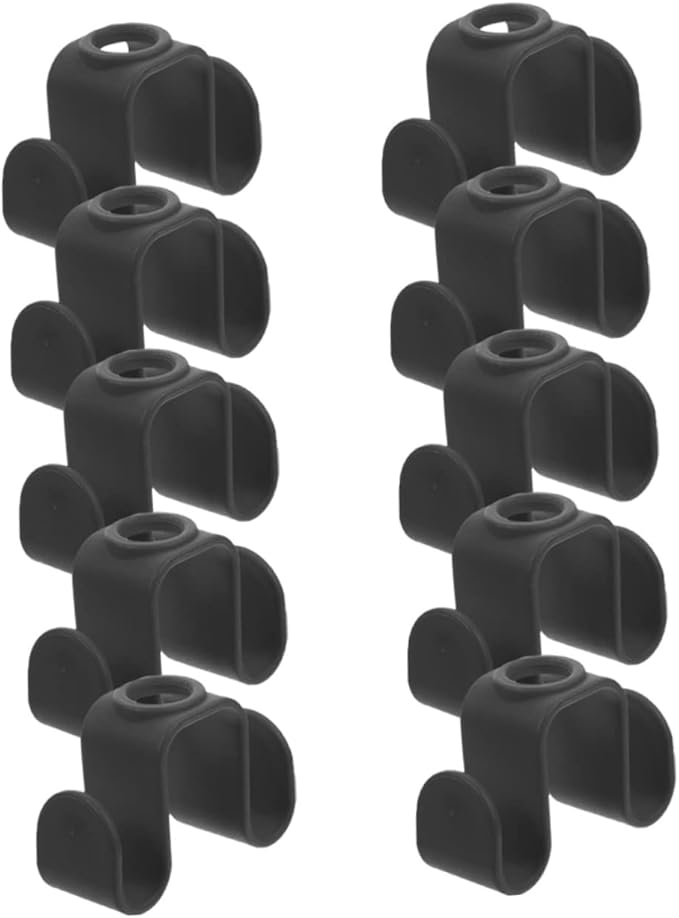 Homoyoyo 10pcs Closet Double Sided Hanger Hook Hangers for Clothes Hooks for Clothes Connector s Organizer Connecting Buckle s Double-Sided Connector s Abs