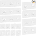 GETRIC 15 Pack Shower Caddy Adhesive Replacement, Adhesive Shelves Hooks Caddy Shelves Rack Basket Organizer Shower Sticker Bathroom Hanging Hook No Drilling Sticky Hanging Hooks (Style 1)