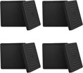 Rubber Furniture Coasters 8 Pcs 3.5” Square Furniture Caster Cups Non Slip Leg Protectors Pads