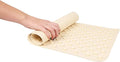 WHP Bathtub Mats for Bathroom Non Slip Shower Use - Rubber Mat w/Suction Cup - Floor Mat, Antislip Surface - Rubber for Elderly, Pets, & Children, Secure Gripping Mat - (16"x28" Large) Ecru