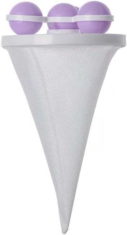 Sakerplus Washing Machine Hair Filter Mesh Bags, 4-Pack Reusable Floating Lint Catcher for Laundry, Drain Protector with Fast Hair & Debris Collection (1, Blue)