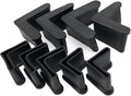 16 Pcs 2" x 2" (50mm x 50mm) L Shaped Rubber Angle Iron Caps, Furniture Angle Iron Foot Pads Furniture Rubber Leg Covers, Black