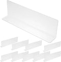 RUNROTOO Shelf Dividers -Shaped Flexible PVC Organizers for Closet, Retail Shelves and Dresser Storage