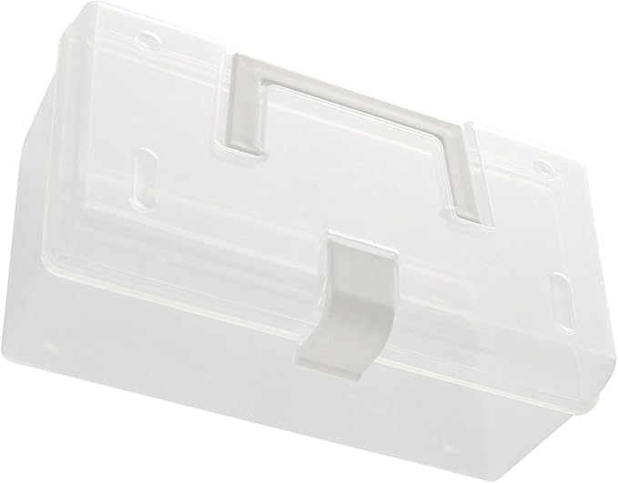 BOENLU Transparent Storage Box, Clear Plastic Container with Handle and Latches for Home and Office Organization
