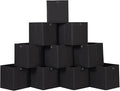 Foldable Storage Cubes Bins ,11 Inch Cloth Storage Cube Fabric Storage Box Cubes Organizer Baskets with Handles for Home Organizer Set of 10 (Black)