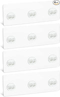 Qiic 4 PCS Corner Shower Caddy Adhesive Sticker Replacement Hook, for Shower Caddy Bathroom Rack Shelf Soap Dish Basket Wall Hanging Hook with Strong Sticky, No Drilling Bath Toilet Kitchen Organizer