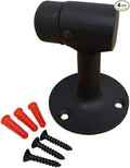 QCAA Solid Brass Door Stop, 3", Matte Black, 4 Pack, Made in Taiwan