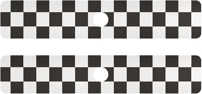 Checkered Black Kitchen Sink Splash Guard Sink Faucet Mat Faucet Handle Drip Catcher Drain Mats for Kitchen Bathroom Countertop Absorbent Dish Drying Pad 2Pack 14.7x5.4IN