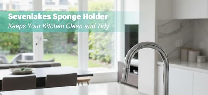 Kitchen Sink Accessory Sponge Holder (WHITE, XLARGE)