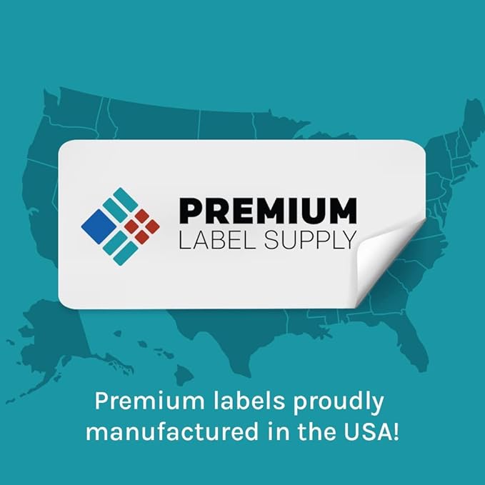Premium Label Supply Glossy Clear Address Labels – 2" x 4" – Laser/Inkjet Compatible – (10 per Sheet), 500 Sheets – 5,000 Total Adhesive Labels