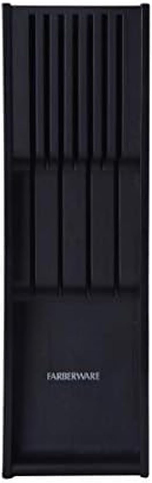 Farberware 5229614 7 Slot In Drawer Knife Organizer, 18-Inch, Black