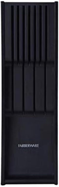 Farberware 5229614 7 Slot In Drawer Knife Organizer, 18-Inch, Black