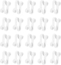 uxcell Clothes Hanger Connector Hooks, 30Pcs - ABS Hanger Hooks, Hanger Extender Hooks, Hanger Hooks Space Saver for Closet (Beige)