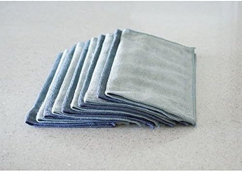 Sophisti-clean Microfiber Cleaning Cloths, Attract Dust Like a Magnet, Use Wet or Dry, Ultra Soft and Absorbent, Non-Abrasive, Streak Free, Reusable, Machine Wash, Gray, 10 Pack