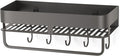 CIBOTIES Shower Caddy, 15.7 inch Stainless Steel Shower Shelves for Inside Shower with Hooks & Towel Bar - Space-Saving Bathroom Organizers and Storage for Showers, Kitchens
