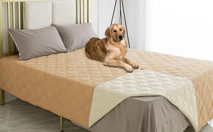Ameritex Waterproof Dog Bed Cover Pet Blanket with Anti-Slip Back for Furniture Bed Couch Sofa