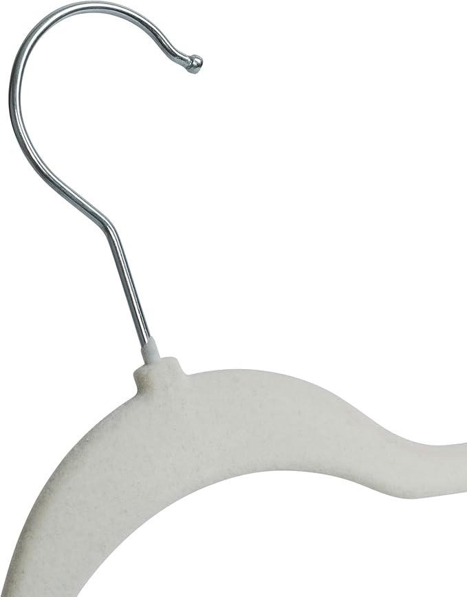 Honey-Can-Do 35-Pack Slim-Profile Non-Slip Velvet Hangers, White HNG-09737 White