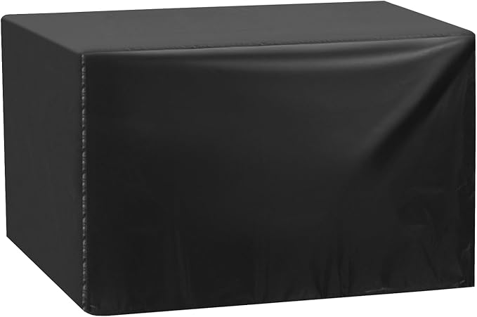 QWORK Universal Planer Dust Cover, Table Saw & Miter Saw Protection, 28.3" x 24.4" x 19.6", Black, Fits Most Planers & Bench Drill Press