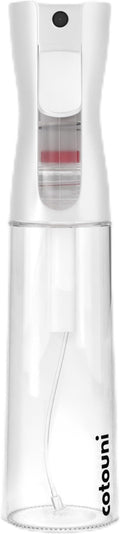 Continuous Spray Bottle for Hair Care, Hydrating Skin Care | Plant Mister or Squirt Bottle for Ironing and Cleaning, 10.1 fl oz/300 mL Clear Glass, 9.8"(H) x 2.08"(W)