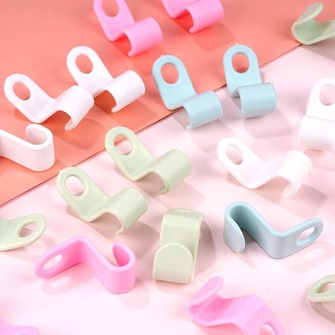 40 PCS Clothes Hanger Connector Hooks | Space Saving Extender Plastic Clip | Heavy Duty Cascading Closet Organizer | Outfit Hangers for Christmas, Home, Bedroom - Clothes Organizer