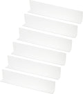 PATIKIL 6 Pack Shelf Dividers for Closet Organization, 15.7x1.57x3.1 Acrylic Closets Separator Kitchen Cabinet Shelves Under Bed Blocker for Bedroom Kitchen Office, Clear