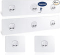 ORD OF SP Shower Caddy Adhesive Replacement, 4 Pack Strong Adhesive Shower Hooks, Water-Proof Shower Adhesive Strips, No Drilling for Corner Shelf Basket, Bathroom Storage Shelves and Kitchen Racks
