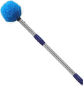 Cobweb Duster with Pole, 6ft Stainless Steel Pole Cobweb Brush with Medium-Stiff Bristles for Walls Beams Shelves Iight Fixtures and Window Screens