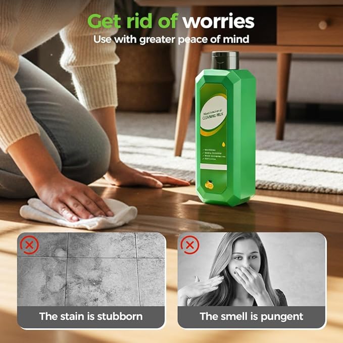 Kafia Powerful Multifunctional Cleaner,Multifunctional cleansing milk,Cleaning Milk House Cleaner,Multi-Scene Household Strong Decontamination Cleaning Milk (2 PCS)