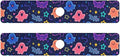 Kitchen Sink Splash Guard 2 PCS 30 Inch Sink Faucet Mat Splash Guard for Bathroom Countertop Water Absorbent Foldable Cuttable Soft Washable Halloween Neon Ghosts Stars and Bats