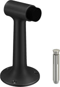 Heavy Duty 6″ Door Stop, Solid Brass Commercial Grade, Floor Mount Stopper (Matte Black)