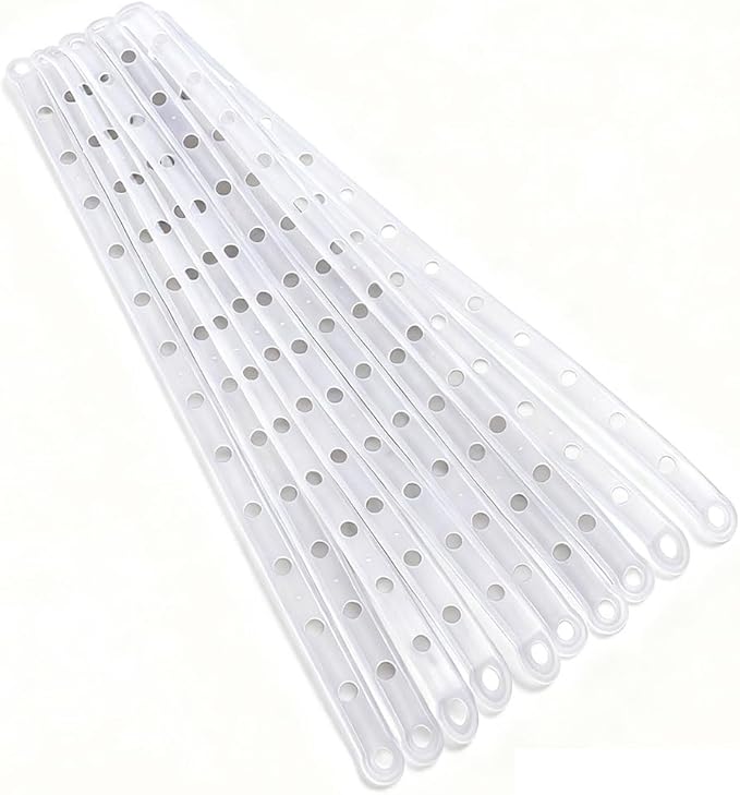 10 Pcs Clothes Hanger Chain Strips, Closet Organizers and Storage Space Saving Hangers, 14 Holes, for Clothes Closet, Clothing Store, College Dorm Room