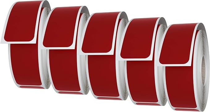 Royal Green Rectangular Color-Coding Labels 3x1-10 Sticker Rolls (75mm x 25mm) - 2500 Pack