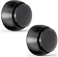 2PCS Door Stopper Wall Protector with Silicone Head, Aluminum Door Knob Wall Protector, Spring Shock Absorption Technology, 1.65" Door Stoppers for Wall, Adhesive Installation or with Screw