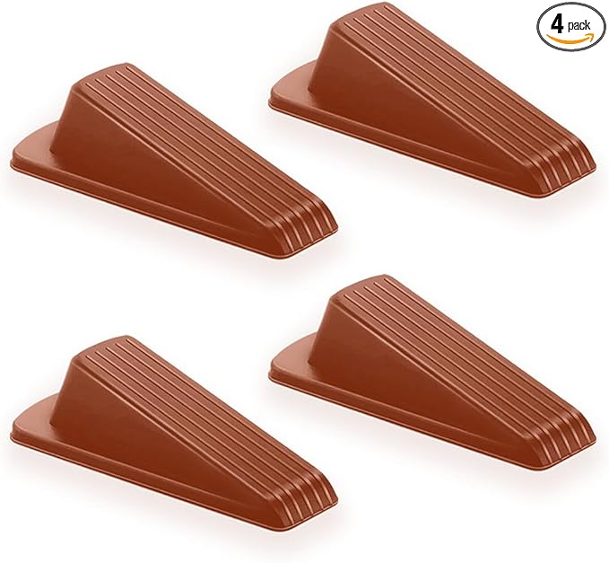 Door Stoppers for Bottom of Door – Rubber Door Stopper Wedge – Pack of 4 – Door Stop – Door Stoppers – Doorstop – Door Wedge – Doorstops for Inside Door – Ideal for Homes, Schools, Offices, Workshops