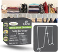 Evelots Wire Shelf Dividers -10 Pack- Closet Storage & Organization for Office/Pantry/Garage - Tall Shelf Separator - Easy Clip-No Tool - Solid Coated Steel