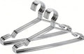 Coat Hangers Clothes 20 Pack Wire Hangers Heavy Duty Stainless Steel Hanger with Non Slip Grooves, 16.5 Inch Ultra Thin Metal Hangers Space Saving Clothing Hanger Silver