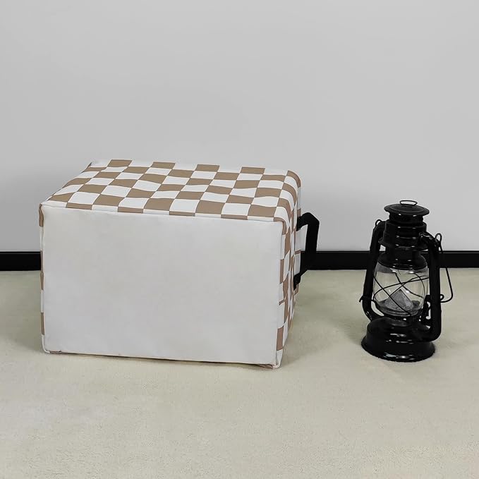 FANKANG Storage Bins,Nursery Hamper Canvas Laundry Basket Foldable with Waterproof PE Coating Storage Baskets for Boys and Girls, Office, Bedroom, Clothes,Toys(Rec-Beige flag ）