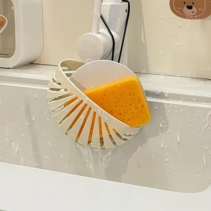 Sponge Holder for Kitchen Sink Suction,Kitchen Sink Organizer Caddy Holder,Dish Sponge Holder