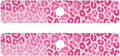 Kitchen Sink Splash Guard 2 PCS 30 Inch Sink Faucet Mat Splash Guard for Bathroom Countertop Water Absorbent Foldable Cuttable Soft Washable Gradient Pink Leopard Print