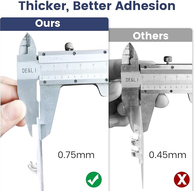 5 Pack Corner Shower Caddy Adhesive Replacement, Shower Shelf Adhesive Strips, Strong Hooks for Bathroom Storage Soap Holder (For corner shower caddy and soap holder)