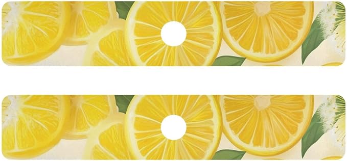 Yellow Dandelions and Summer Lemon Kitchen Sink Splash Guard Sink Faucet Mat Faucet Handle Drip Catcher Drain Mats for Kitchen Bathroom Countertop Absorbent Dish Drying Pad 2Pack 14.7x5.4IN