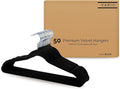 50-Pack Velvet Hangers – Heavy Duty, Non-Slip Clothes Hangers with Chrome Hooks | Slim & Space-Saving Design for Coats, Suits & Plus Size Tops