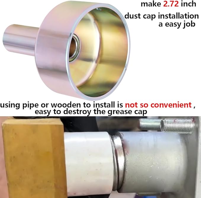 Trailer Dust Cap Installation Tool Dust Cap Driver (2.72 '' Dust Cap Driver)