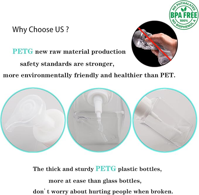 2 Pack Foaming Soap Dispenser 15oz Refillable Foam Liquid Hand Soap Empty Plastic Pump Bottle Container for Bathroom Vanities, Kitchen Sink, Hospital, Clinic, Clear 450ml
